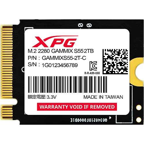 SSD накопитель XPG GAMMIX S55 2TB (SGAMMIXS55-2T-C)