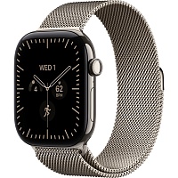Смарт-часы Apple Watch Series 12 GPS + Cellular 46mm Natural Titanium Case with Natural Milanese Loop S/M (MJGP4)