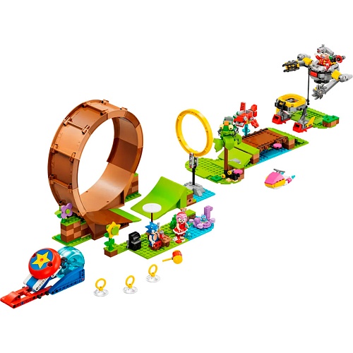 Конструктор LEGO Sonic the Hedgehog Соревнования петли Соника на зеленом холме (76994)