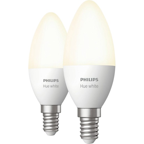 Умная лампочка Philips Hue E14 White 2шт. (929002039904)