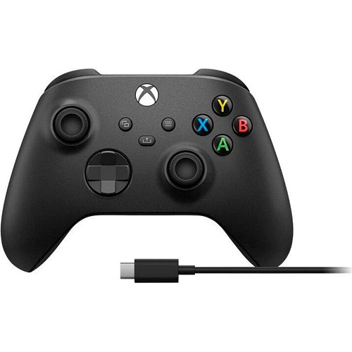 Геймпад Microsoft Xbox Series X/S Wireless Controller Carbon Black + USB Cable (XOA-0010)  Витрина