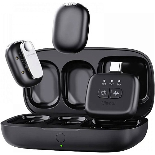Микрофонная радиосистема Ulanzi A30 Tiny Mic Type-C/Lightning Black