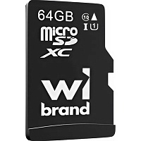 Карта памяти Wibrand microSDXC 64GB Class 10 UHS-I A1 V10 (WICDXU1/64GB)