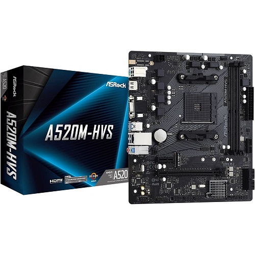 Материнская плата ASRock A520M-HVS 