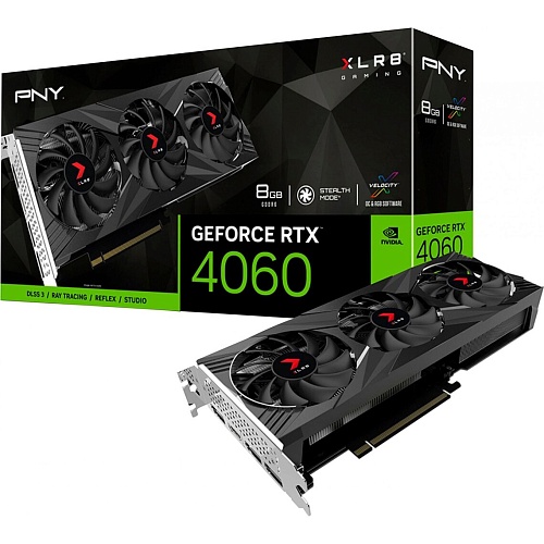 Видеокарта PNY GeForce RTX 4060 8GB XLR8 Gaming VERTO EPIC-X RGB (VCG40608TFXXPB1) UA 