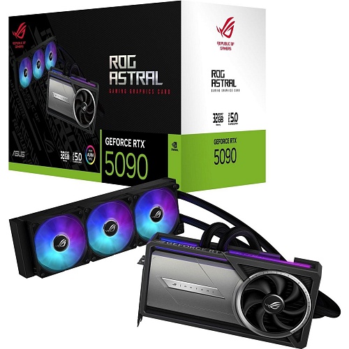 Видеокарта Asus ROG Astral LC GeForce RTX 5090 32GB (ROG-ASTRAL-LC-RTX5090-32G-GAMING) EU 