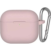 Чохол Blueo Liquid Silicone Case+Carbine для AirPods 4 Pink (B44-A4PNK) - придбати в Дніпрі, Україні: ціна, характеристики | інтернет-магазин TOUCH