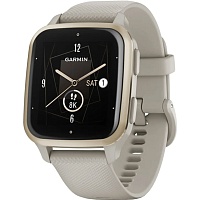 Смарт-часы Garmin Venu Sq 2 Music Edition Cream Gold Aluminium Bezel with French Grey Case and Silicone Band (010-02700-12)