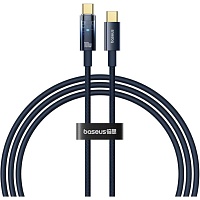 Кабель Baseus Explorer with Auto Shutdown USB-C to USB-C 100w 1m Deepsea Blue (P10319704321-00) - придбати в Дніпрі, Україні: ціна, характеристики | інтернет-магазин TOUCH