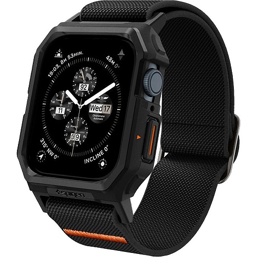 Чехол-ремешок Spigen Lite Fit Pro для Apple Watch 45mm Black (ACS07103)