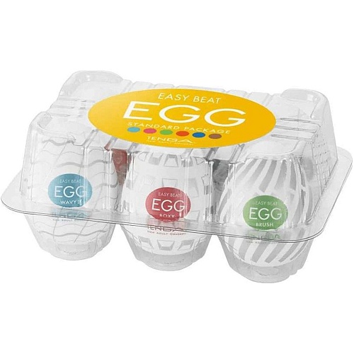 Набор мастурбаторов-яиц 6 шт Tenga Egg New Standard Pack (SO5493)