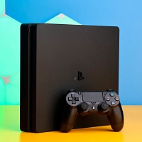 Ігрова консоль Sony PlayStation 4 Slim 500GB Black Б/У - придбати в Дніпрі, Україні: ціна, характеристики | інтернет-магазин TOUCH