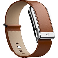 Фитнес-браслет Whoop MG LeatherLuxe Straight Cream with Titanium L/XL + подписка Life на 12 месяцев