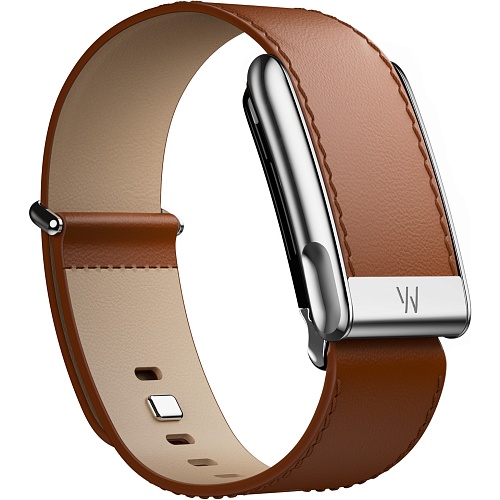 Фитнес-браслет Whoop MG LeatherLuxe Straight Cream with Titanium L/XL + подписка Life на 12 месяцев