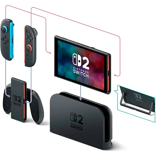 Портативная игровая консоль Nintendo Switch 2 Black Mario Kart