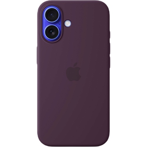 Чехол Apple Silicone Case with MagSafe для iPhone 16 Plum (MYY43ZM/A)