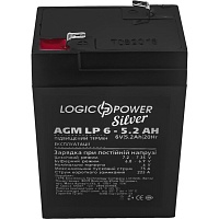 Акумулятор LogicPower Silver AGM 6V (6V/5.2Ah/31Wh) (2570) - придбати в Дніпрі, Україні: ціна, характеристики | інтернет-магазин TOUCH