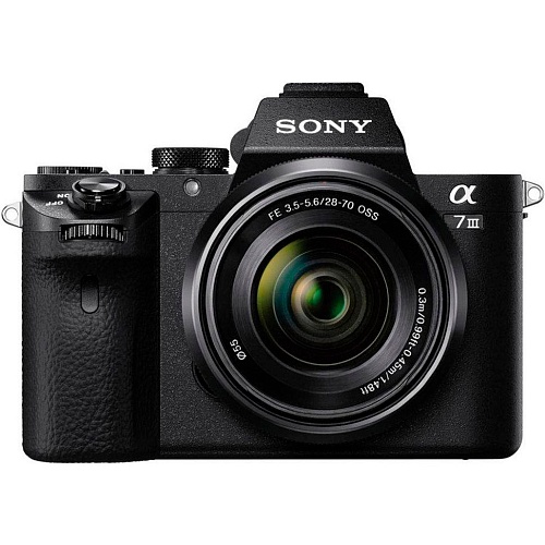 Беззеркальный фотоаппарат Sony Alpha A7 III Kit SEL2870 28-70mm f/3.5-5.6 OSS FE Black (ILCE7M3KB) UA