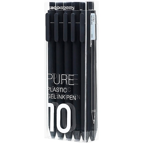 Набор ручек KacoGreen Book Sourse Black Ink Pen 10pcs K1015