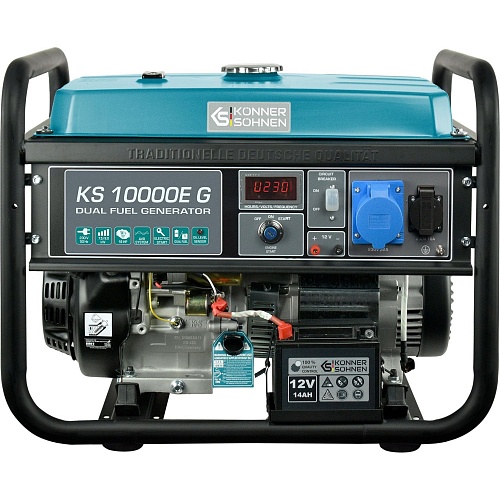 Генератор газово-бензиновый Konner&Sohnen KS 10000E G 7.5/8 кВт