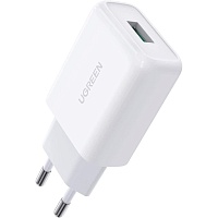 Сетевое зарядное устройство Ugreen CD122 18W QC3.0 USB Fast Charger 3A White (10133)