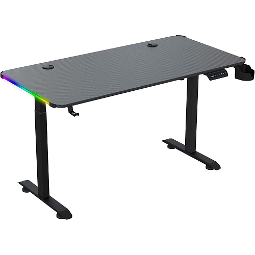 Компьютерный игровой стол GT Racer T-1231 (120x60x73-117) Black