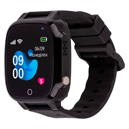 Детские смарт-часы AmiGo GO008 MILKY GPS WIFI (Black)
