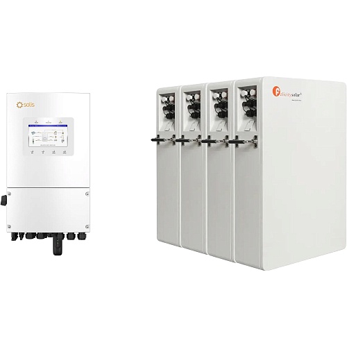 Система хранения энергии Solis S6-EH1P6K-L-PLUS 6kW + 4 АКБ FelicityESS LPBA48100-OL 20.4kWh (51.2V/100Ah/5120Wh)