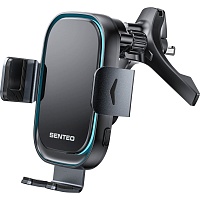 Автодержатель с беспроводной зарядкой Senteo SH-02 Drift 2 Wireless Charging 15W Dashboard + Airvent Black