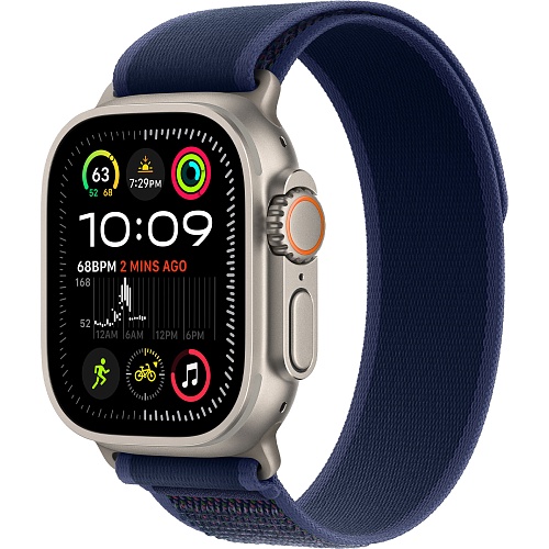 Смарт-часы Apple Watch Ultra 2 49mm Natural Titanium Case with Blue Trail Loop M/L (MX4L3)