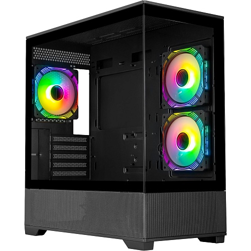 Корпус Prologix Axon GM-03AB Glass Black - придбати в Дніпрі, Україні: ціна, характеристики | інтернет-магазин TOUCH