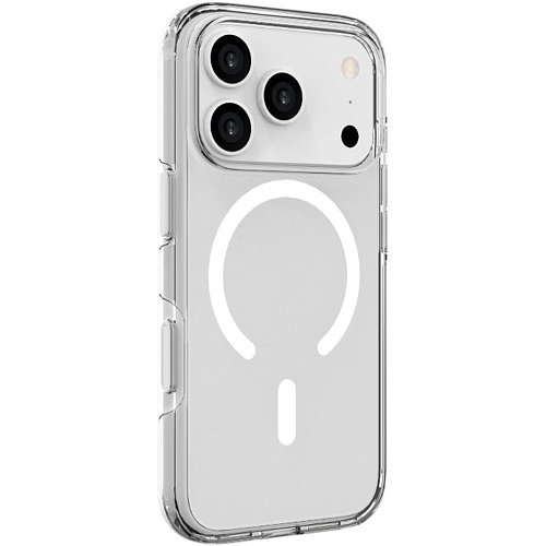 Чехол iLera ClearShell Camera Button with MagSafe для Apple iPhone 17 Pro Transparent (iLHsCLCaB17Pr)