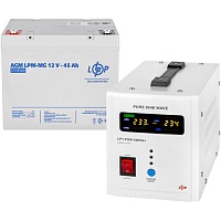 Джерело безперебійного живлення (ДБЖ) LogicPower LPY-PSW-500VA + LPM-MG 12V - 45Ah (29621) - придбати в Дніпрі, Україні: ціна, характеристики | інтернет-магазин TOUCH