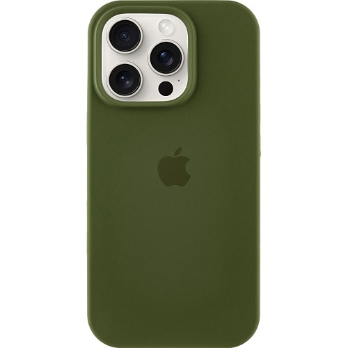 Чехол Silicone Case для Apple iPhone 16 Pro Max Dark Olive AA
