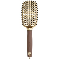 Щетка-расческа Olivia Garden Expert Care Flex Boar Bristles Gold&Brown (ID2070)