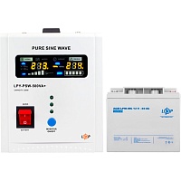 Джерело безперебійного живлення (ДБЖ) LogicPower LPY-PSW-500VA 12V + АКБ LPM-MG 12V - 40 Ah (14019) - придбати в Дніпрі, Україні: ціна, характеристики | інтернет-магазин TOUCH