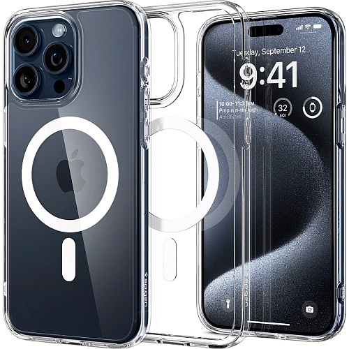 Чехол Spigen Ultra Hybrid MagSafe Case для Apple iPhone 15 Pro White (ACS06715)