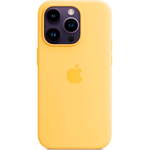 Чехол Silicone Case with MagSafe для Apple iPhone 14 Pro Max Sunglow AAA