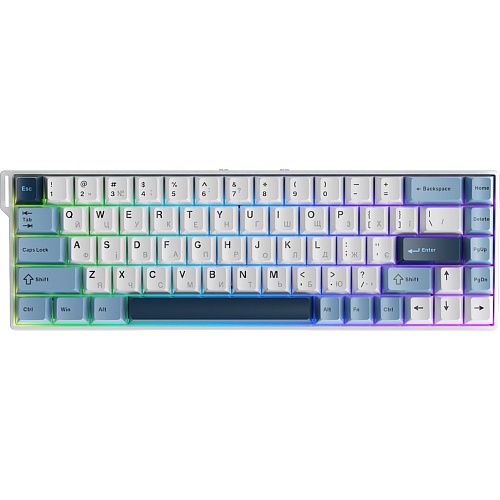 Клавіатура Ajazz AK680 V2 Ice Island Magnetic Switch Blue/White (AK680-V2-I-GB) - придбати в Дніпрі, Україні: ціна, характеристики | інтернет-магазин TOUCH