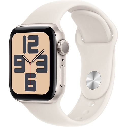 Смарт-часы Apple Watch SE 2 GPS 40mm Starlight Aluminium Case with Starlight Sport Band M/L 2024 (MXEG3)