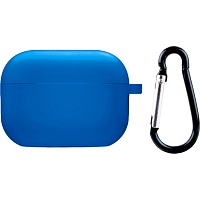 Чехол Silicone Case + Carbine для Apple AirPods Pro 2 Royal Blue