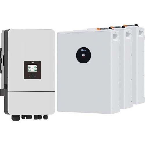 Система хранения энергии Deye SUN-10K-SG05LP3-EU-SM2 10kW + 3 АКБ SE-F5 Pro-C 15.3kWh (51.2V/100Ah/5120Wh)