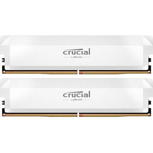 Модуль памяти DDR5 Crucial 2x16GB 6400 MHz Pro OC White (CP2K16G64C32U5W)