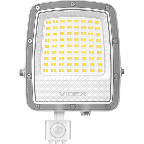 Светодиодный прожектор Videx F5 50W с датчиком движения и освещенности White (VL-F5-050CW-S)
