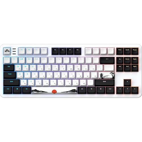 Клавиатура Dark Project One 87 Fuji ANSI V2 ENG/UA Black/White (DPKB_FUJI_87_ANSI_UA)