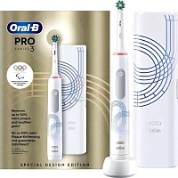 Электрическая зубная щетка Oral-B D505 Pro 3 3500 Cross Action White Olympic Edition