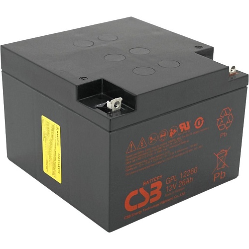 Акумулятор CSB AGM 12V (12V/26Ah/312Wh) (GPL12260) - придбати в Дніпрі, Україні: ціна, характеристики | інтернет-магазин TOUCH