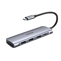 USB-хаб Ugreen 6 в 1 USB-C / 2xUSB 3.0 / 4K HDMI / TF / SD (70411) - придбати в Дніпрі, Україні: ціна, характеристики | інтернет-магазин TOUCH