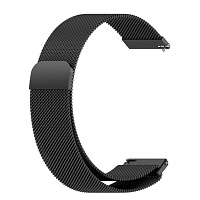 Універсальний ремінець DK Metal Milanesse Loop Magnetic Band для Huawei, Samsung, Xiaomi 22mm Black