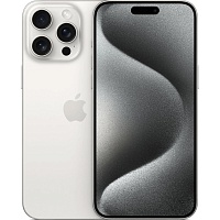 Смартфон Apple iPhone 15 Pro Max 256GB White Titanium (MU783)